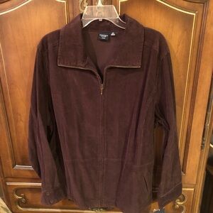 Sonoma brown corduroy zippered jacket NWT 2X
